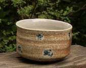 Salt fired Chawan, Moon, Snow, Flower, Wind