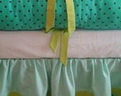 Add Two Fabric Border to any Crib Skirt