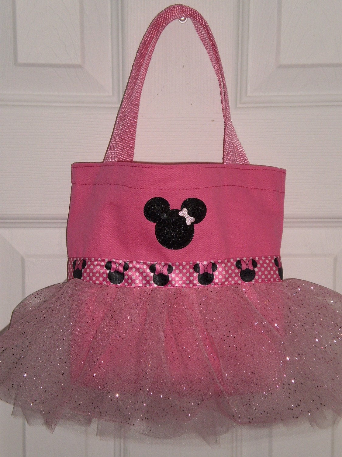 Pink Minnie Mouse Mini Tutu Tote Bag
