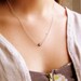 RESERVED for Roxannela ---- Garnet Necklace , Sterling Silver , Small Hexgon , Simple Everyday Necklace , Geometric Jewelry