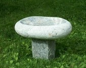 stone birdbath