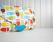 All-in-1 Changing Pad Diaper Clutch - WipeME 'N DipeME - Custom - Wipeable Waterproof lining - Made to Order