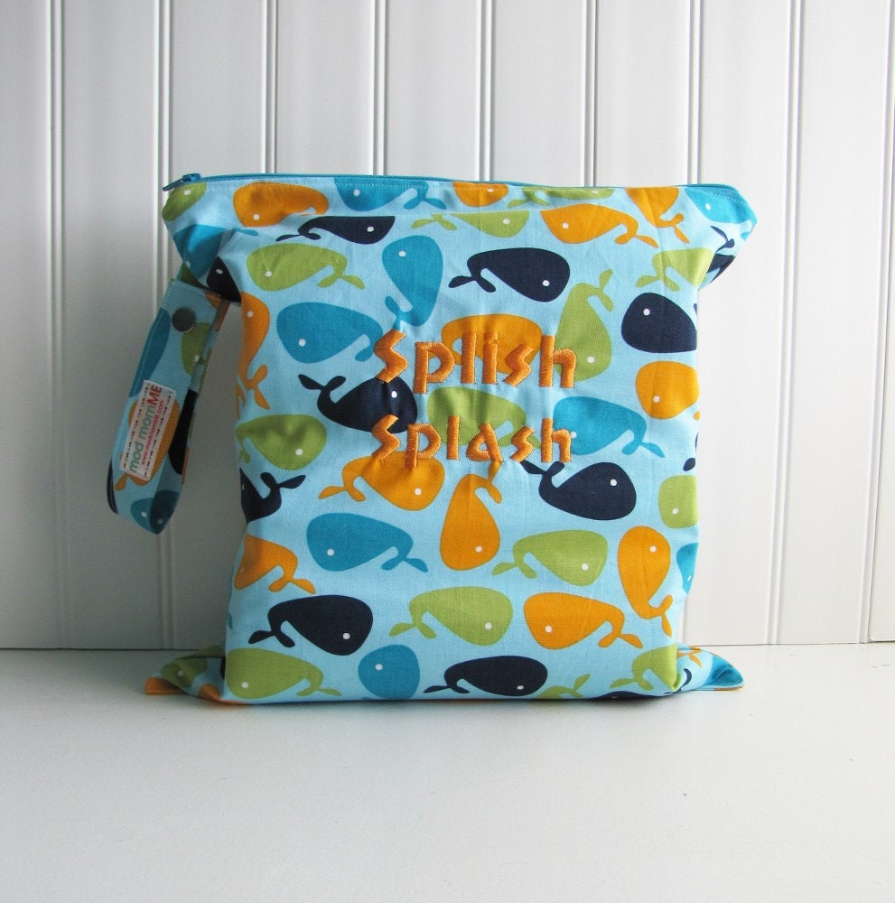 Wet Bag - Custom and Embroidered - Waterproof - Eco Friendly - Reusable - Made to Order