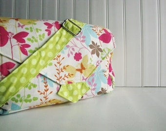 Diaper Bag - Stroller Bag  - Small Messenger Diaper Bag with Diaper Changing Pad - Custom