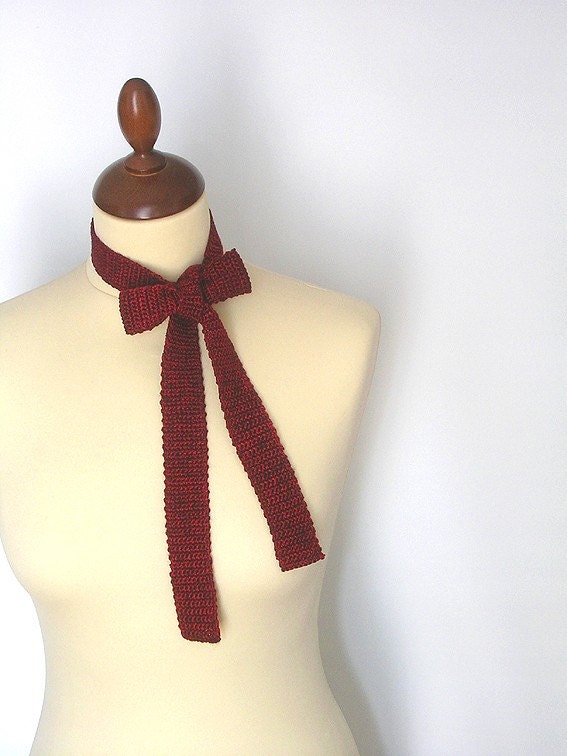 Ruby Red Tie