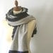 Grey  Fabric Shawl Stole
