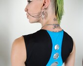 THE PORTAL Underbust SHRUG Top Futuristic Cyber Space Custom Made For You RoBoTIc KiTtY