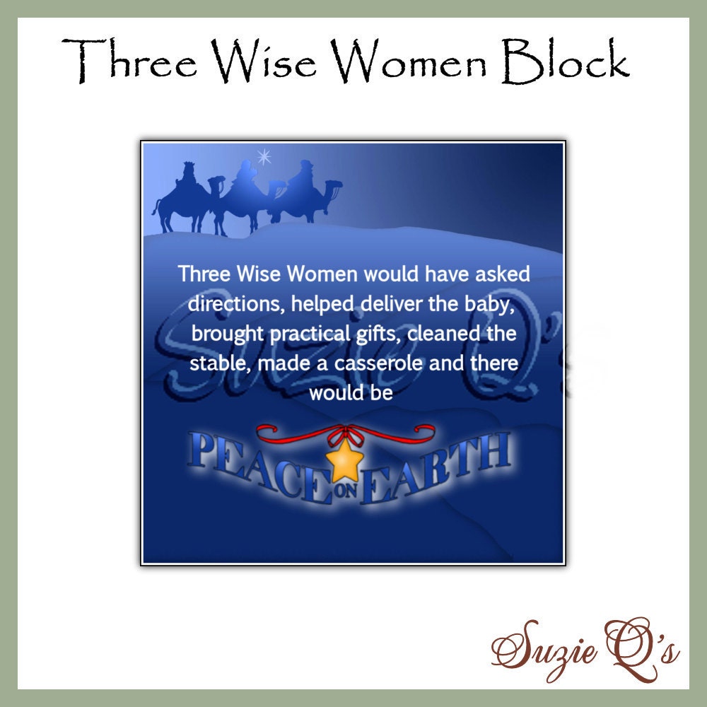 Items similar to Christmas Three Wise Women Square Graphics - Digital Printable - Great for