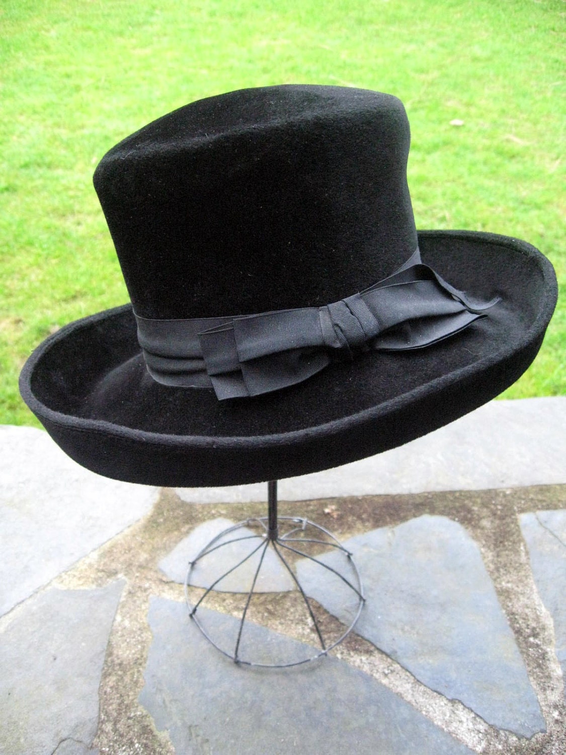 REDUCED..... Vintage ladies women's hat, wool felt Borsalino, Nordstrom Best, chic steampunk made in Italy.