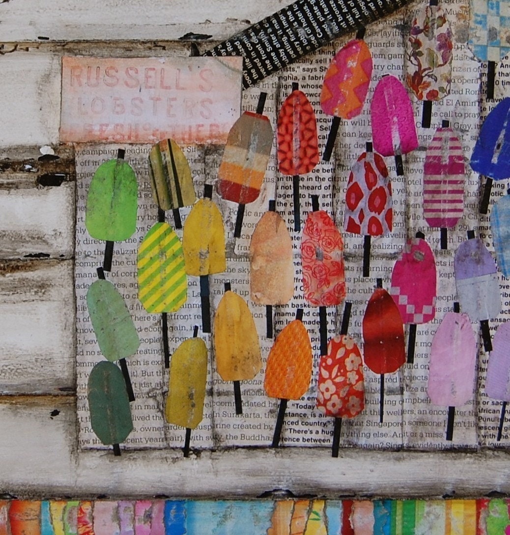 Lobster Shack in Maine - "A colorful Existence"-  Fine Art Print 8 x 10