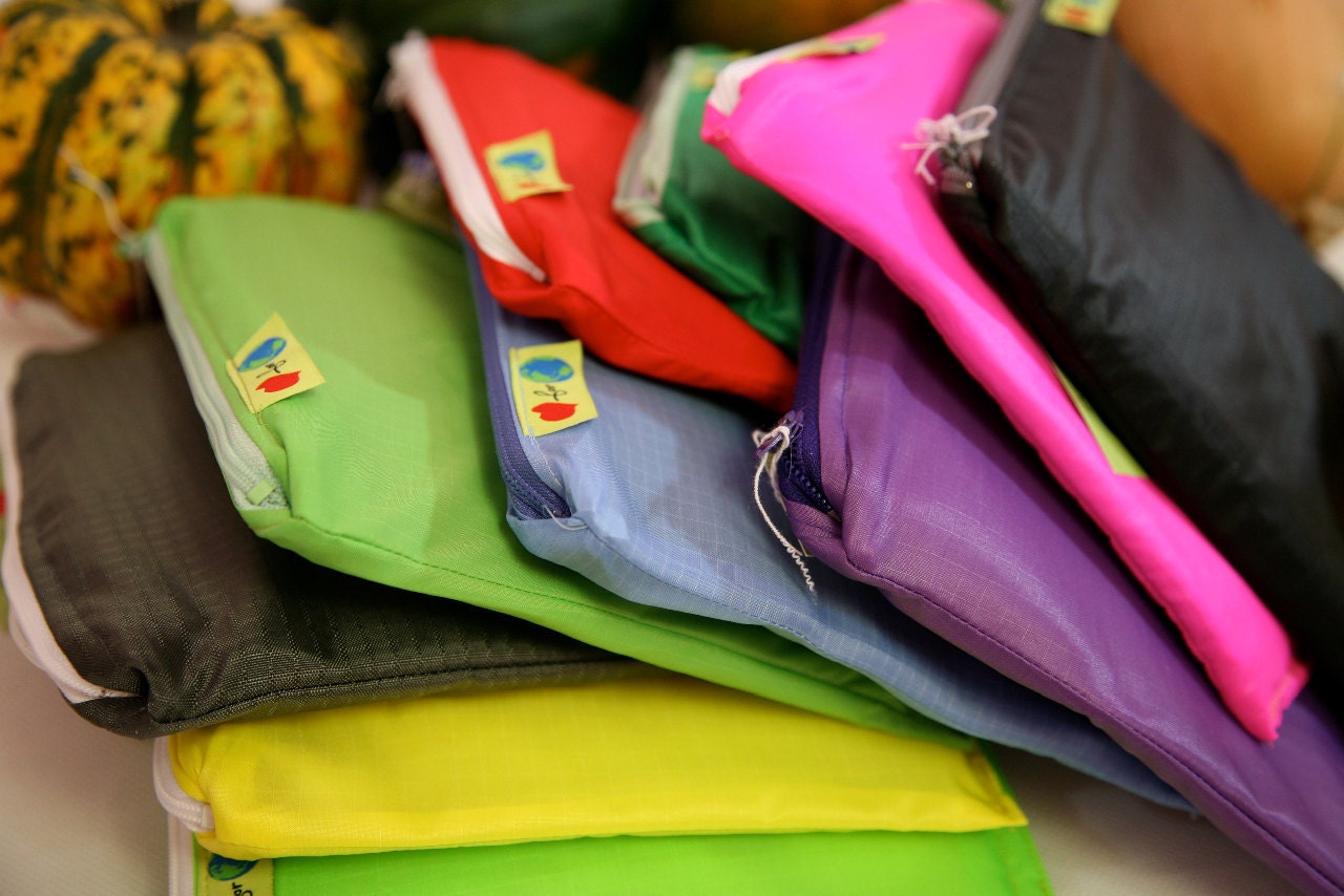 Reusable Snack bag - water resistant zipper - many colors Regular size