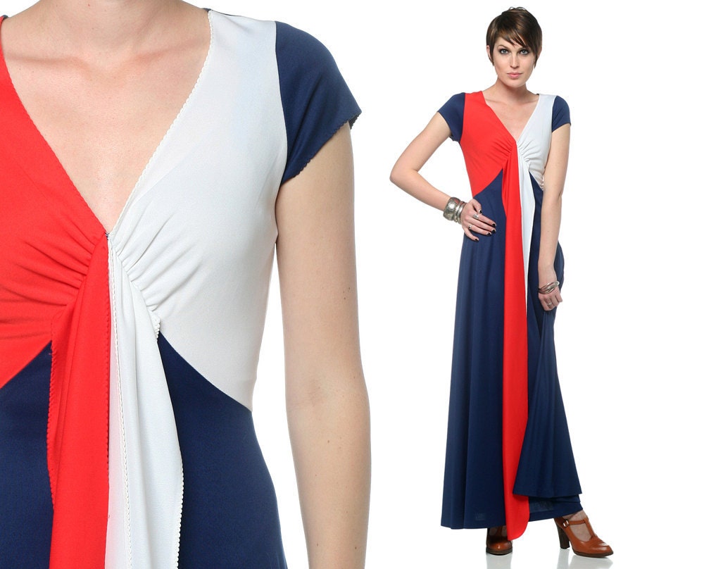 red white blue maxi