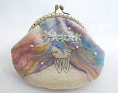 Vintage Embroidery Mermaid Purse (Metal Frame, My Own Design )