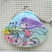 Bicycle "I LOVE TO RIDE" Vintage Hand Painted Mermaid Coin Purse
