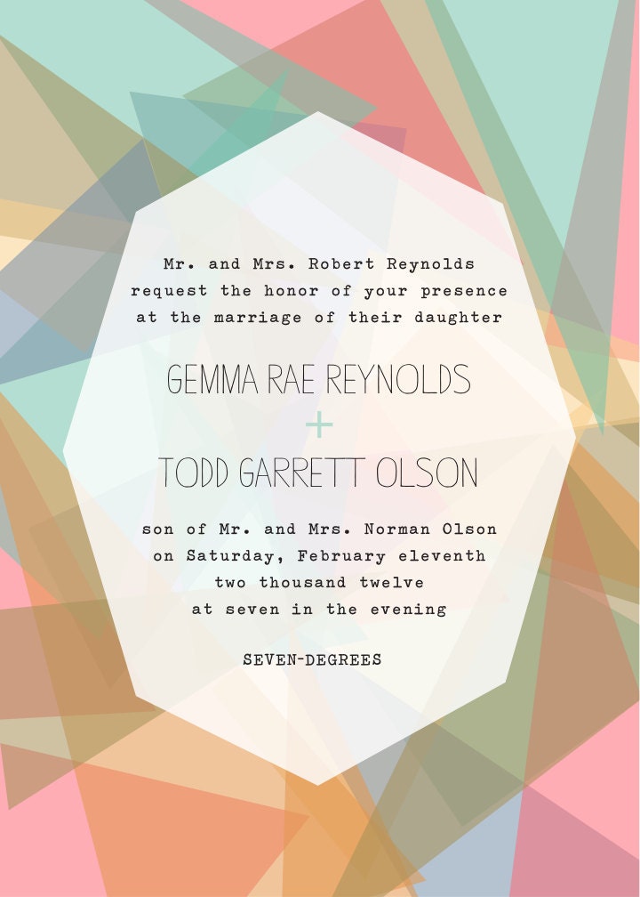 Mosaic Invitation