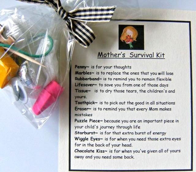 Mother's Survival Kit Great gift for Moms by heart2homepromo