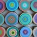 Childrens Wall Art 12 Tree Rings Handpainted Colorful Abstract Paintings See Close Ups