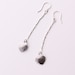 Sleek silver earrings, long dangle design that is featherweight and super comfortable to wear for any occasion - "Silver Sahara Earrings"