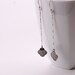 Sleek silver earrings, long dangle design that is featherweight and super comfortable to wear for any occasion - "Silver Sahara Earrings"