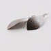 Handmade sterling silver earrings with a streamlined yet unique outer leaf shape and a distinctive hammered pattern - "La Hoja Earrings"