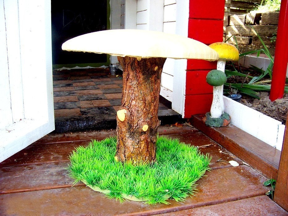 2 Toad Stools Mushrooms child chairs Playhouse decor children's upholstered chair indoor/outdoor kids room seat set custom furniture