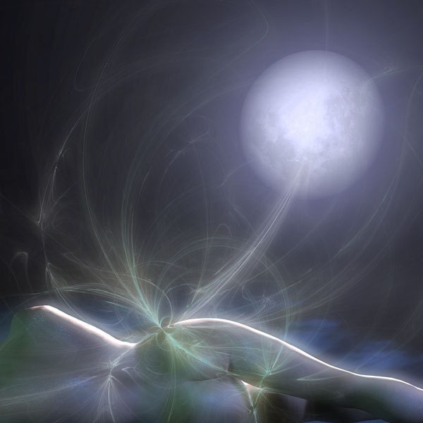 Selene - Fine-art mini-print with mount