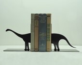 Brontosaurus Metal Art Bookends - Free USA Shipping
