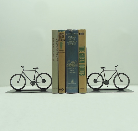 Bicycle Metal Art Bookends - FREE USA Shipping