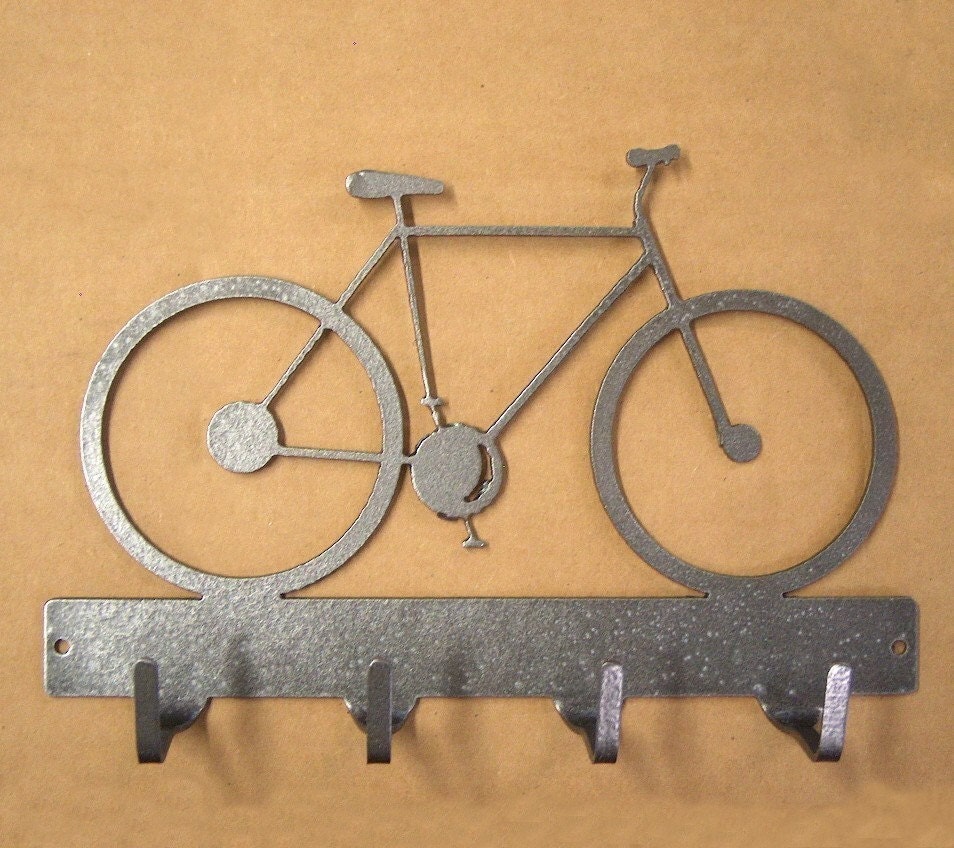 Bicycle Metal Art Key Rack - Free USA Shipping