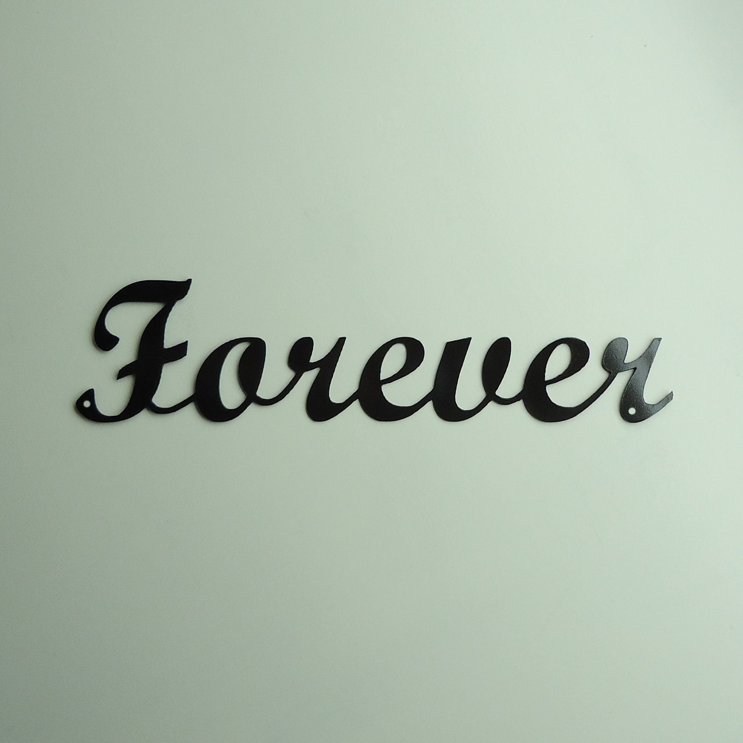 Forever Script Text Metal Wall Art - Free USA Shipping
