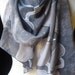 Starlight Vineyard - hand painted silk crepe de chine luxury scarf