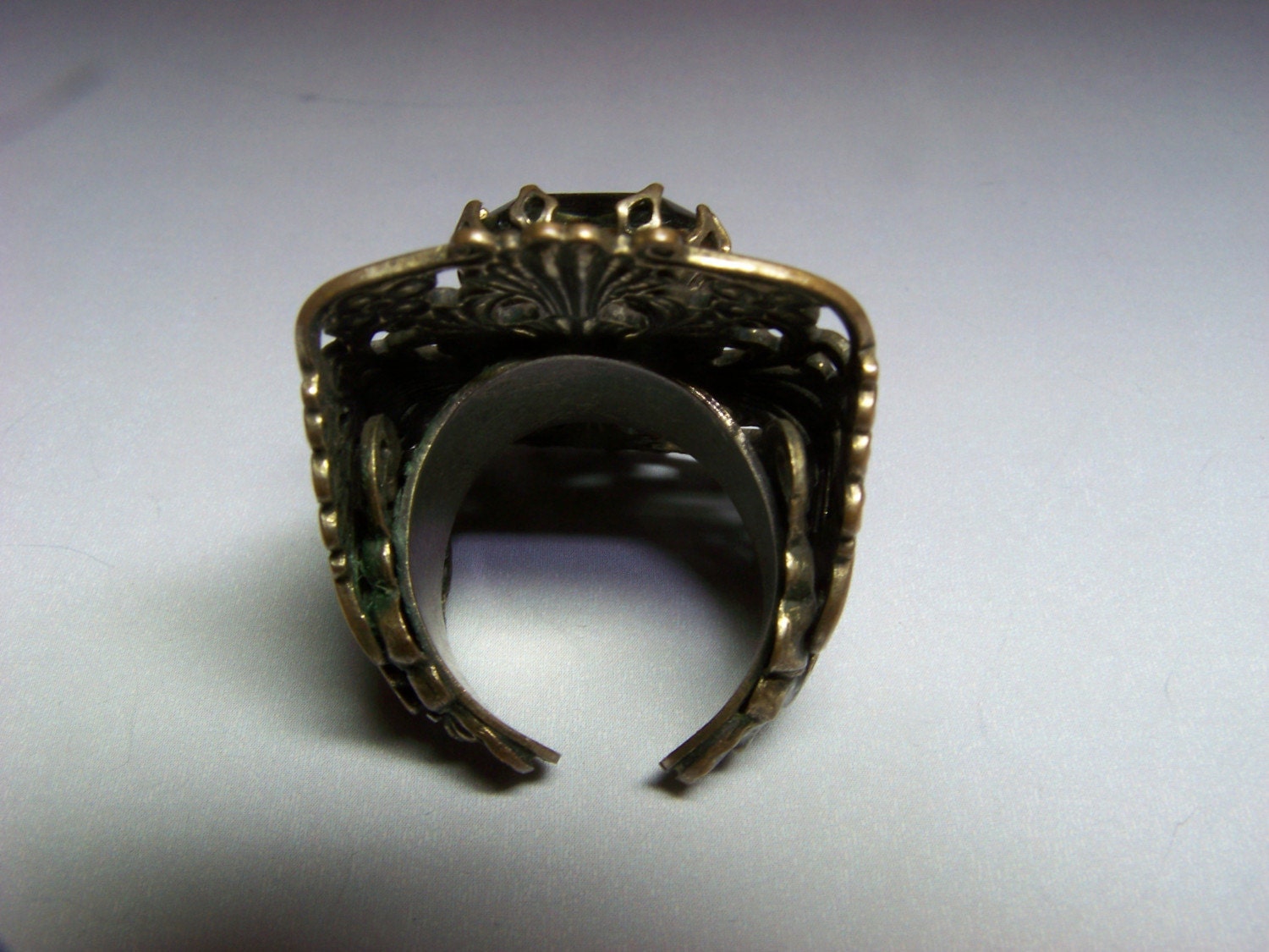 Wonderful Vintage Smoky Topaz Colored Stone and Filigree Ring