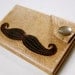 Mustache Leather Wallet "the Dave" in Tan