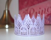 READY TO SHIP - Lace Crown - Lavender Sparkle - (As Pictured)