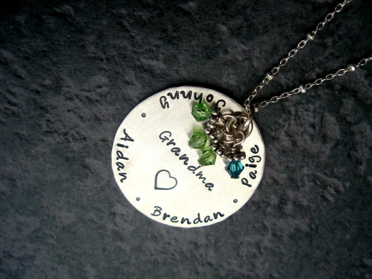 Buy grandmother birthstone jewelry - Mothers Necklace Grandmother Birthstone Necklace Hand Stamped Personalized Sterling Silver