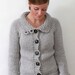 TWIGGY CARDIGAN // top down super bulky sweater knitting pattern PDF