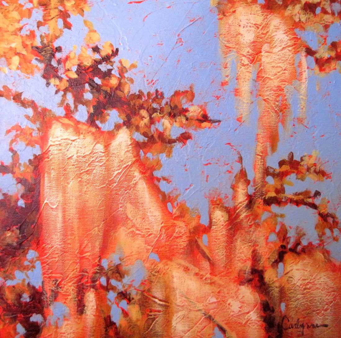 Spanish moss and trees original painting Golden Hour 5