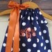 Monogrammed Polka Dot Pillowcase Dress - sizes 3m to 5T.......SEVERAL FABRIC COLORS to Choose