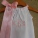 Monogrammed White Eyelet Pillowcase Dress - sizes 6m - 5T - PERFECT FOR FLOWERGIRLS, Beach Pictures, and Baptisms