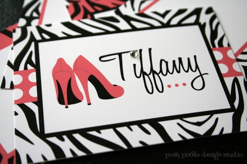 PRINTABLE Designer Labels - Pink, Black, Zebra Print and Polka Dot - DIY Zebra Collection - by Make Life Cute Il_570xn