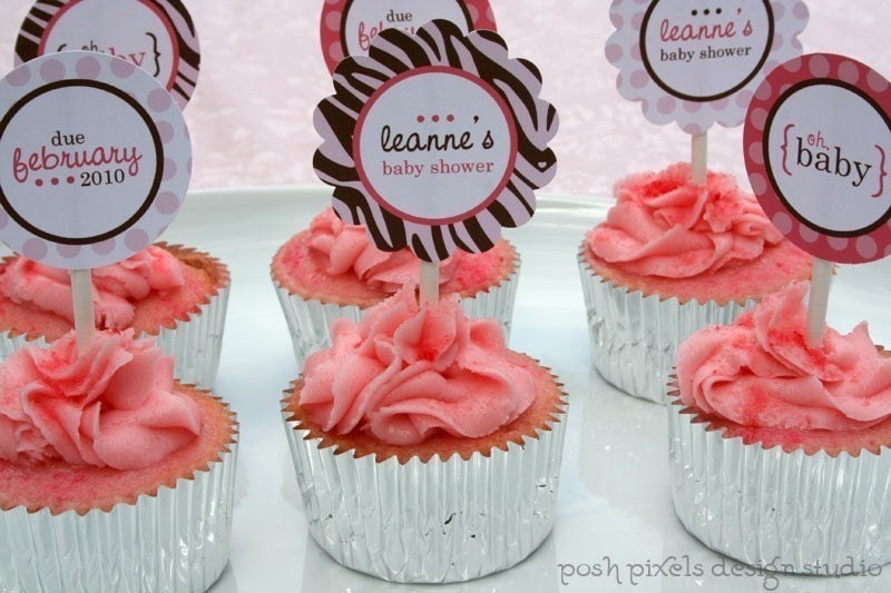 ZEBRA BABY - Printable 2 inch Party Circles - Baby Shower - DIY Zebra Baby Collection - by Make Life Cute Il_570xn