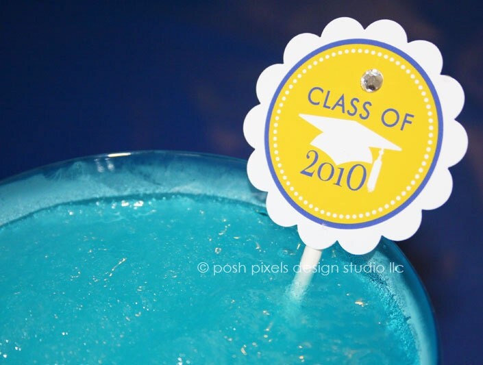 GRAD - Printable Party Circles - Custom Colors - Class of 2012 - Damask Grad Party Collection - by Make Life Cute Il_570xn
