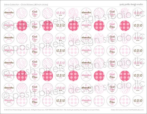 ZEBRA - Printable Candy Stickers - Baptism, Christening, Dedication, or Communion - DIY Zebra Baptism Collection - by Make Life Cute Il_570xn