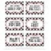 RACE CAR - Printable Designer Party Labels - Black, White, Red and Checkered - DIY Race Car Collection - by Make Life Cute