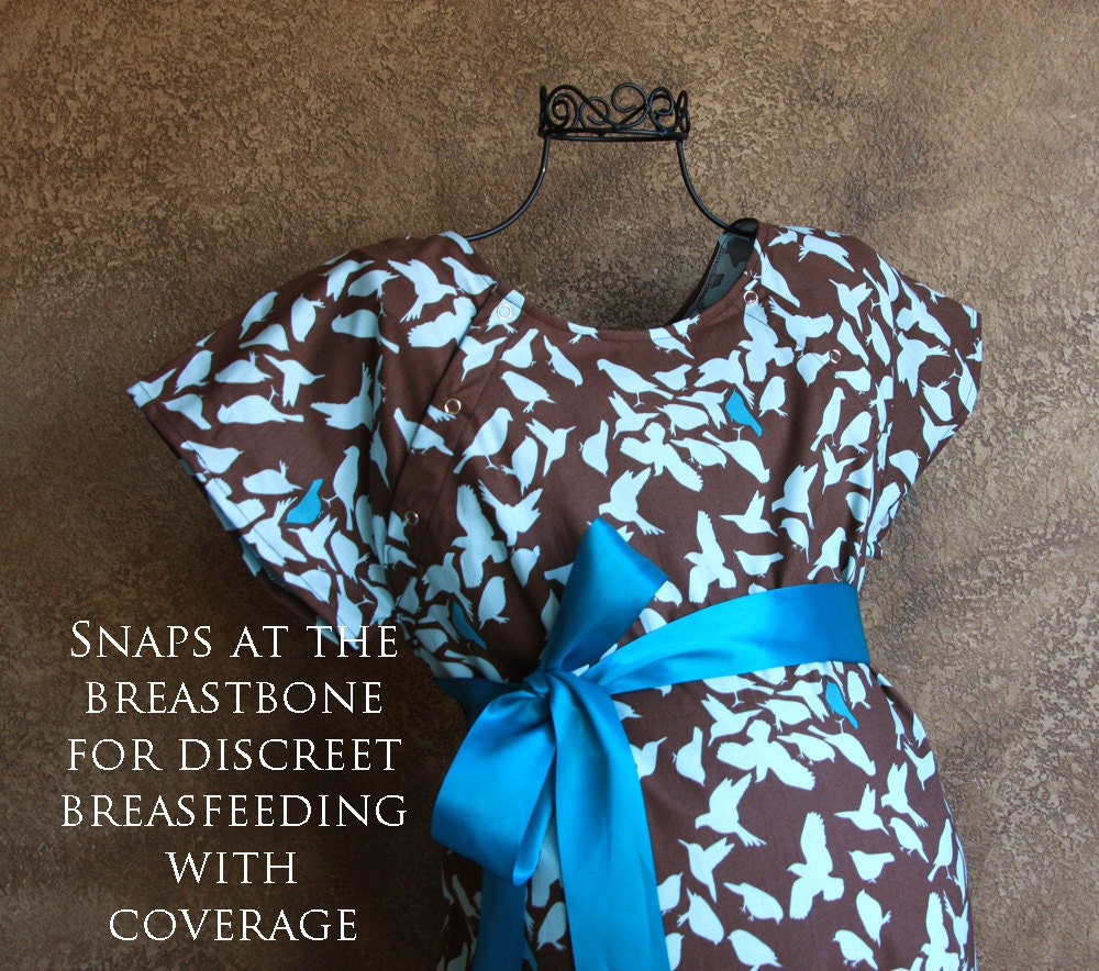 Maternity Hospital Gown in Elle - Labor and Delivery - Ready to Ship
