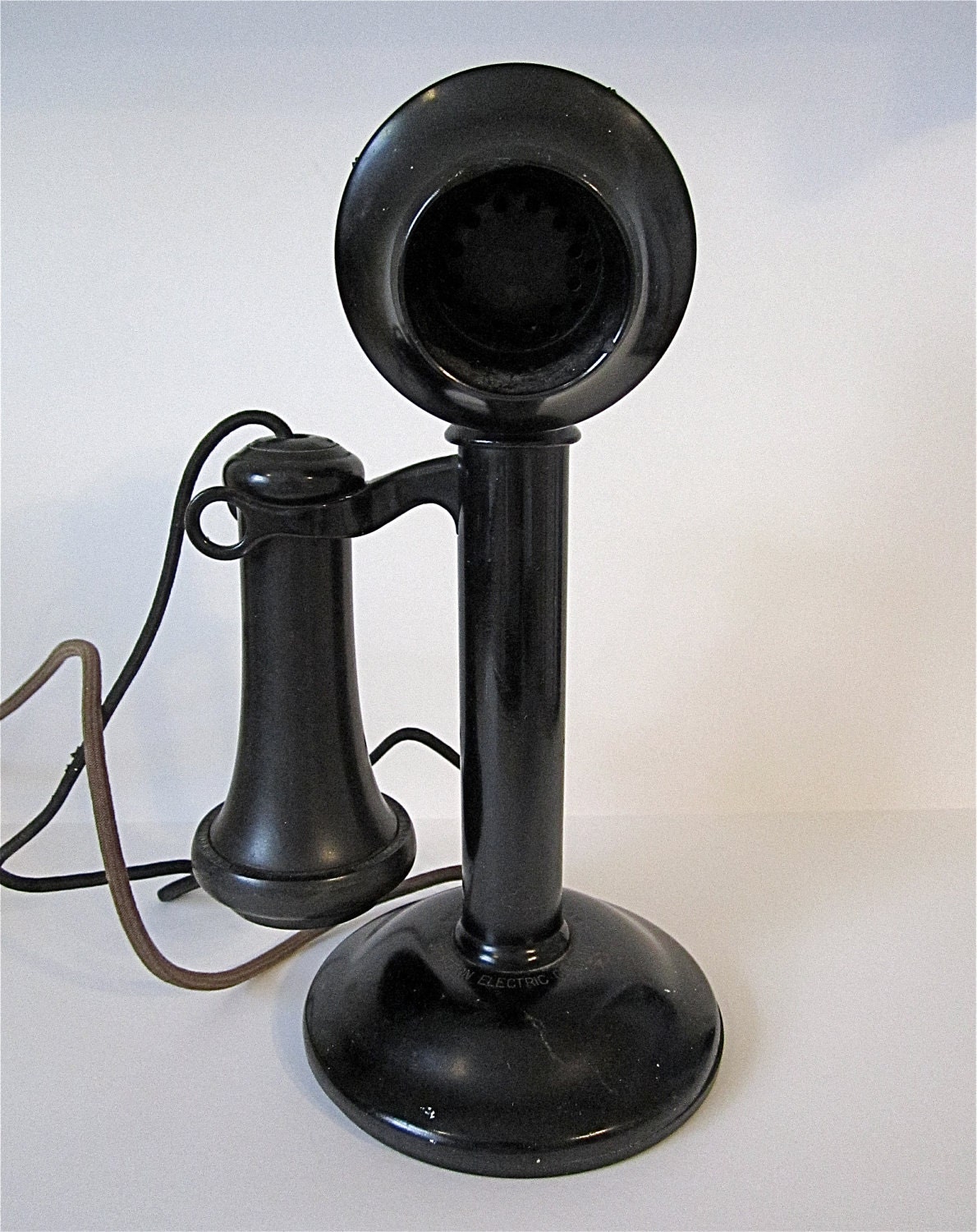 Vintage Black Western Electric Candlestick Telephone From 1915