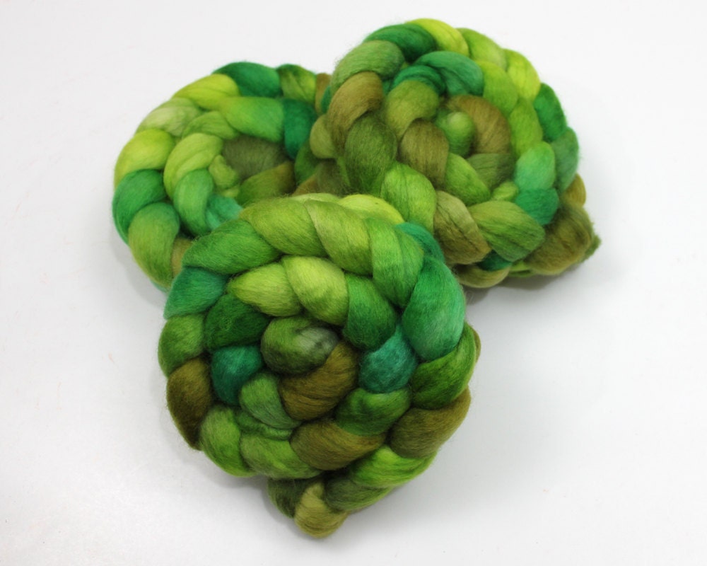BFL Wool Roving - Hand Painted Felting or Spinning Fiber