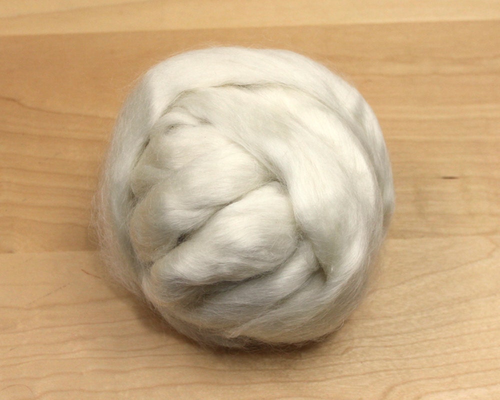 Kid Mohair Roving - Undyed Spinning Fiber (4oz)