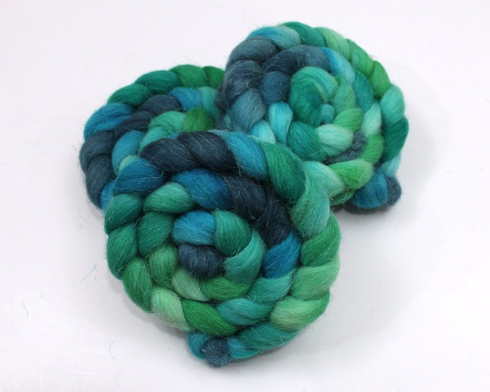 Welsh Wool Roving - Hand Dyed Roving for Spinning or Felting