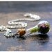 maerlyns rainbow - whimsical silver necklace with corked bottle pendant of dangerous wonder